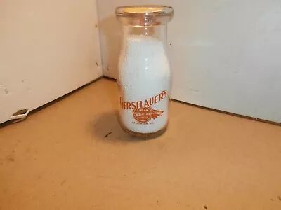 Gerstlaures Half Pint Milk Bottle Lehighton PA Full Cow RARE • $99.99