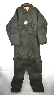 Vintage NOS Key Imperial Mens Green Insulated Never Iron Winter Work Coveralls • $80.99