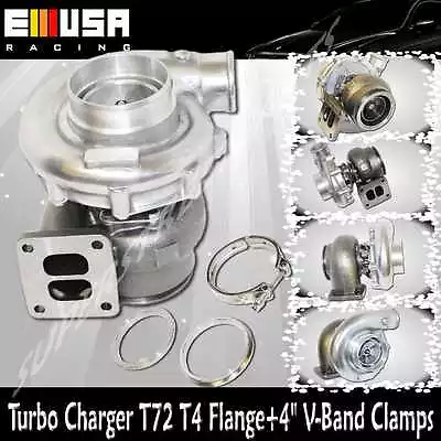 EMUSA T72 Turbo Charger TurboCharger .84AR P Trim T4 7MGTE W/Clamp Kit • $229.99