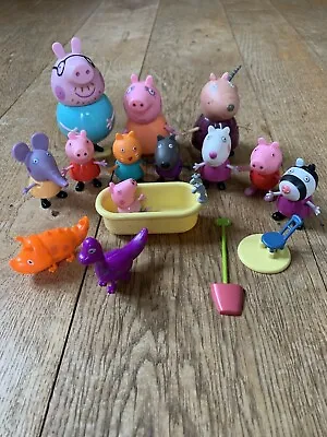 Peppa Pig Figure Set X13 Cake Toppers Bundle & Accessories Candy Emily Zoe • £7.99
