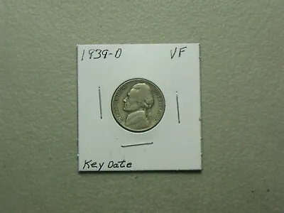 1939-D Jefferson Nickel  Key Date  VF • $8.95