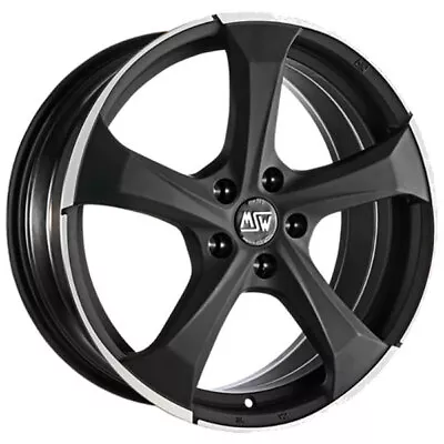 Alloy Wheel Msw Msw 47 8x19 5x112 Matt Dark Titanium Full Polished W1925200 Ro6 • $282