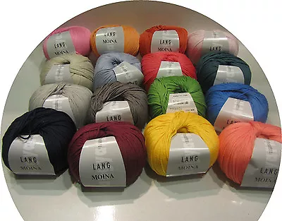 $4.99 • Buy Lang MOINA Yarn - Choose From 13 Colors