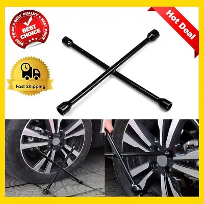 Lug Wrench 4 Way Universal Car Tire Changing Tool 16 Inch Wheel Carbon Steel NEW • $23.90