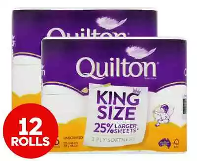 2 X 6Pk Quilton King Size Toilet Paper Rolls • $13.11