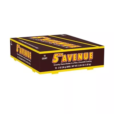 5TH AVENUE (2 PACK) (36 Bars) Crunchy Peanut Butter And Rich Chocolate!2 Oz Bar  • £48.25