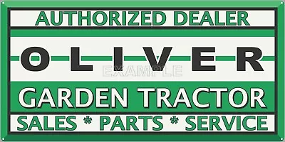 Oliver Lawn Garden Tractors Dealer Old Vintage Sign Remake Aluminum Size Options • $60.45