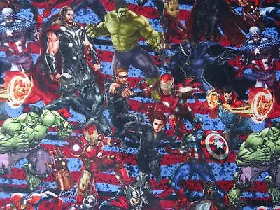 Marvel Avengers Ant-man Thor Black Widow Doctor Strange Iron Man Cotton Fabric • $9.59