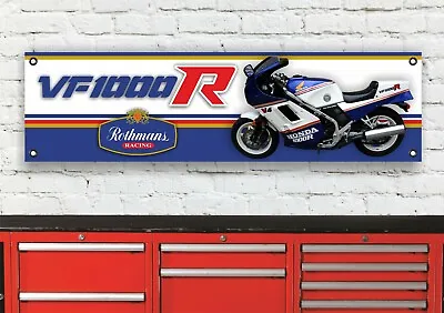 Br304b Honda Vf1000r Rothmans Garage Workshop Banner Sign • $42.48