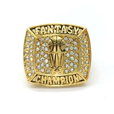 Ring Basketball Fantasy Champion Winner #1 Trophy Winner Gold Rings • $25.90