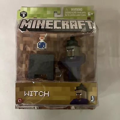 2016 MINECRAFT WITCH Series 3 Articulated Figure Toy - Damaged Box • $23.20