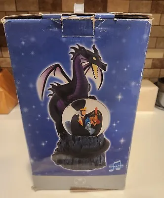 Disney Villains Maleficent/Dragon Musical Snow Globe Disney Store Ex. (Read) • $220