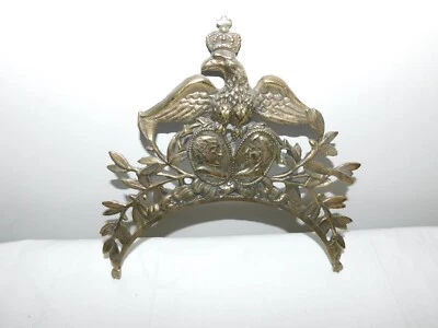 $39.99 • Buy Cast Brass Morbier Clock Crown Eagle Crest, 10 3/8  Wide