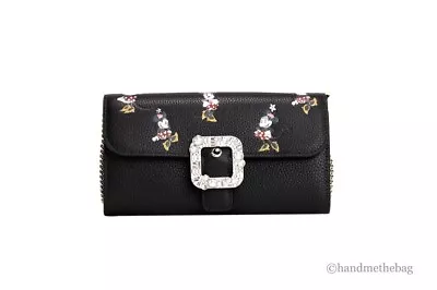 Kate Spade X Disney (K9760) Black Leather Minnie Mouse Wallet Crossbody Handbag • $340.22