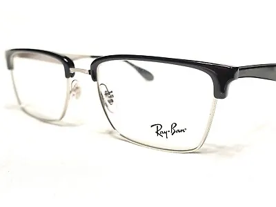 NEW Ray Ban RB6397 2932 Black/Gunmetal Rectangle Modern Eyeglasses Frames 54/19 • $119.99