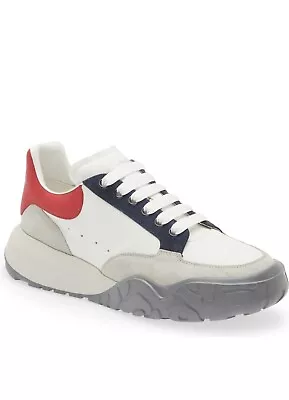 Men's Alexander McQueen  Court Colorblock Sneakers (US Size 11/ UK Size 44) • $200