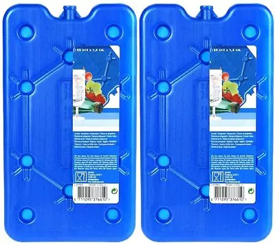 Pack Of 2 Freezer Blocks For Cool Bags Ice Boxes New Blue Picnics Lunch Travel • £7.95