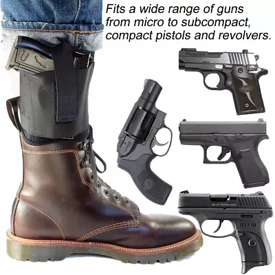 Ankle Holster For Concealed Carry | Universal Fit For All Handguns/Pistols 9mm • $11.96