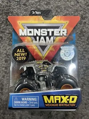 Monster Jam MAX-D 4X4 Die Cast Monster Truck 1/64 2019! Mint Condition! • $11.70