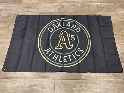 Oakland Athletics Flag 3x5 Ft Green Banner The Swingin A's Man-Cave 2022 NEON • $19.88