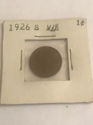 1926-S LINCOLN WHEAT CENT  Rare Date  VERY FINE+  Condition  #178 • $8.95