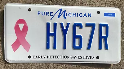 Expired MICHIGAN Breast Cancer License Plate • $14.90