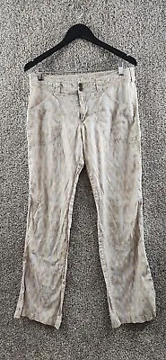 Patangonia Hemp Pants Beige Straight Leg Lightweight Pants Women's Size 10 • $29.99