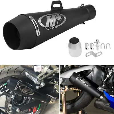 For Motorcycle Exhaust Muffler Pipe With DB Killer Slip On Exhaust 51 Mm Black • $39.50