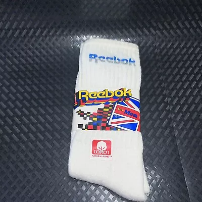 Reebok Spellout International 80s  Athletic Tube Gym Socks New Old Stock- Retro • $73.66