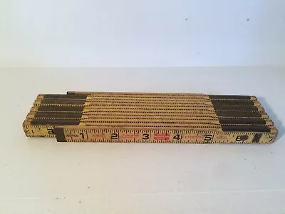 Vintage Wooden Lufkin X46 Red End Extension Ruler 72  Unfolding Craft D2 • $7.99