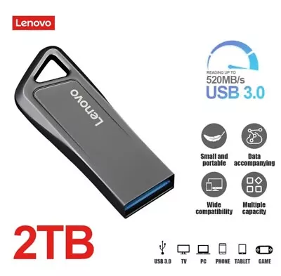 Lenovo USB 3.0 Flash Drive High Speed 2TB Capacity  • £9.99