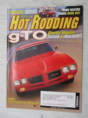 Popular Hot Rodding Magazine April 2003 69 Mustang G-machine 2002 Lucas Oil Nats • $11.95