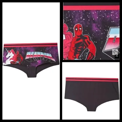 6X 30W Torrid Deadpool Boyshort Panty Unicorn Marvel Galaxy Cosplay Comic Cotton • $21