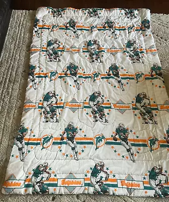 1992 NFLP Miami Dolphins Twin Comforter 56  X 82  • $49.99