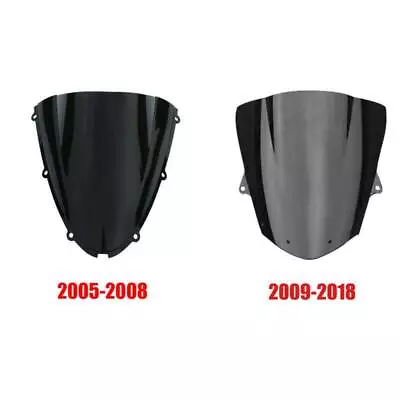 Dual Bubble Windscreen Windshield Fit For Kawasaki Ninja ZX6R 2005-08 2009-2018 • $24.99