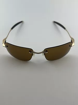 Oakley Why 8.2 Polished Gold Bronze 05-870 Wire A C E Square RARE • $129.99