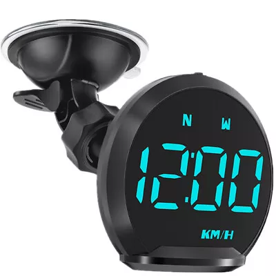 Head Up Display Car GPS Digital Speedometer HUD MPH KMH Alarm Reminder Big Font • $27.80