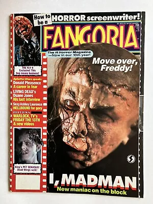 Vtg Fangoria Horror #80 February 1989 Elvira Poster Friday The 13th Pumpkinhead • $12.99