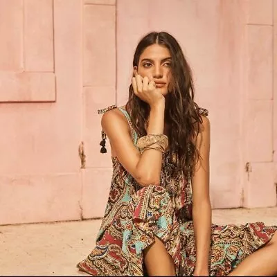 $90 • Buy Tigerlily Caya Paisley Maxi Dress Size 10 