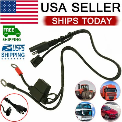  Motorcycle Battery Terminal Ring Sae Connector Harness Charger Adapter Cable  • $6.89