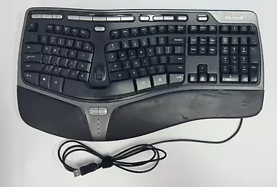 Genuine Microsoft Natural Ergonomic English Keyboard 4000 V1.0 KU-0462 USB Wired • $35.49