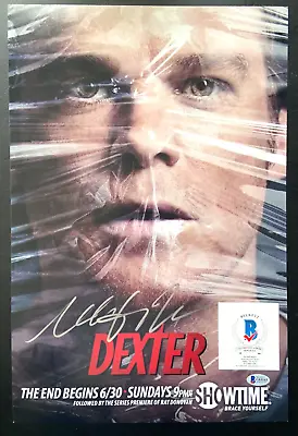 Michael C Hall Signed Dexter 12x18 Tv Show Poster Photo Morgan Hbo Actor Bas A • $187.49