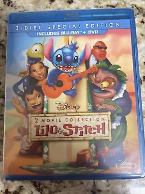 Lilo And Stitch: 2-Movie Collection (Blu-ray/DVD 2013 3-Disc Set) • $9.98