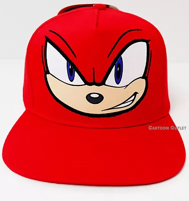 Knuckles Sonic The Hedgehog Baseball Cap Youth Strapback Gamer Hat New Sega • $17.05
