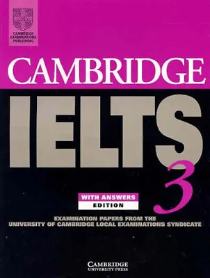 Cambridge IELTS 3 Student's Book With Answers : Examination Paper • £4.73