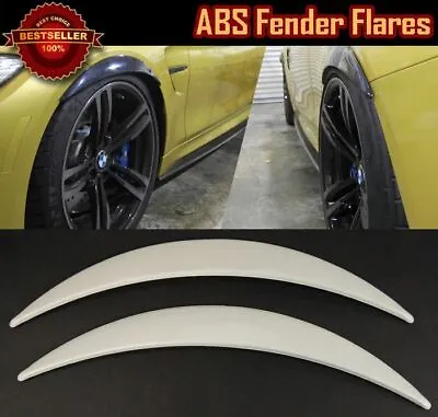 Pair Of ABS Painted White 1  Diffuser Wide Fender Flares Extension Trim For Ford • $28.98