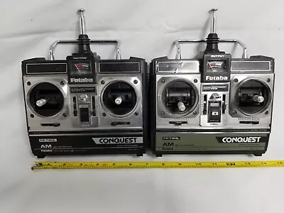 2 Vintage Futaba Conquest Rc Radio Control Transmitter Fp-t4nl • $74.89