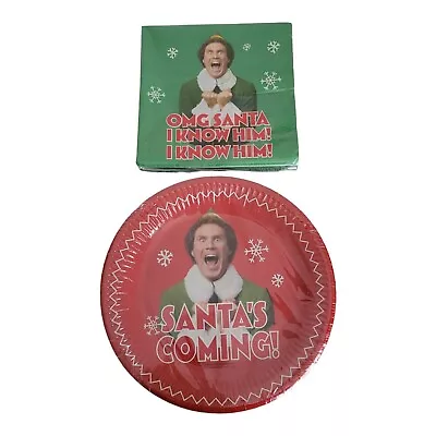 £3 • Buy Buddy The Elf Christmas Napkins & Paper Plates Set *NEW* *SEALED* Will Ferrell