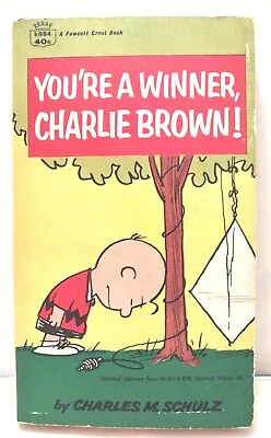 Vintage 1967 YOU'RE A WINNER CHARLIE BROWN Charles M. Schulz Paperback • $12