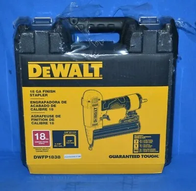 DEWALT DWFP1838 Pneumatic 18-Gauge 1/4 In. Crown Stapler • $99.95